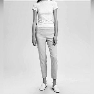 Concord (NAVY) Theory basic pull on pants, organic crunch wash, linen blend